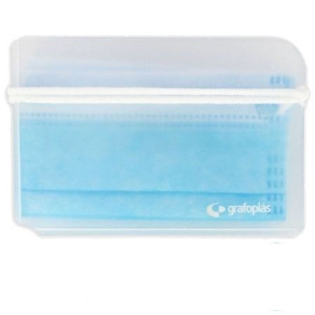 GRAFOPLAS Estuche Porta Mascarilla PP Natural